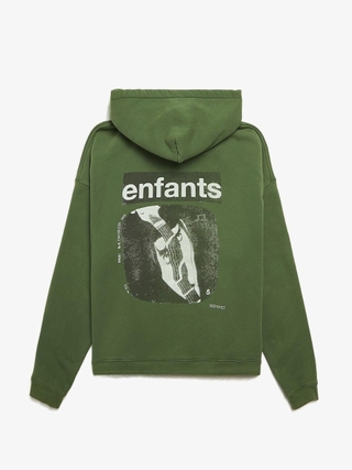 Enfants Riches Deprimes Black Mussolini Cotton Hoodie
