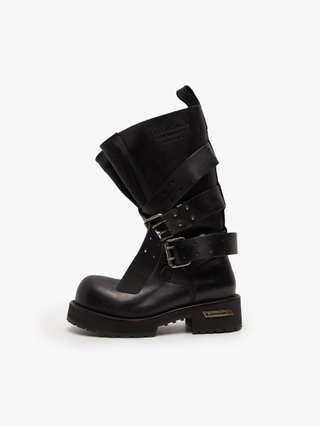 Balenciaga Black Trooper Low Top Leather Derby