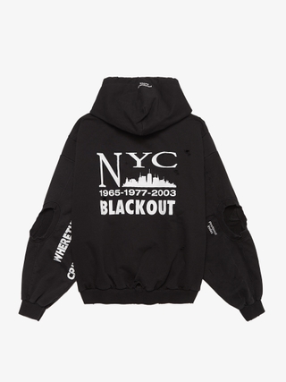 Project GR Black Washed Sin Logo Printed Cotton Sweatshirt