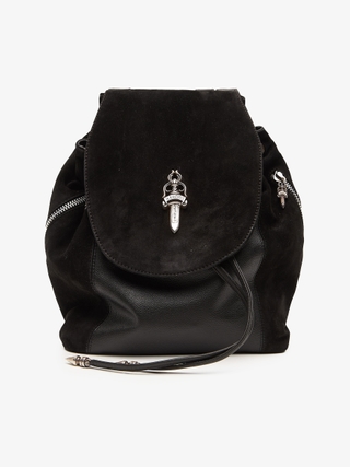 Chrome Hearts Black Iggy Suede Backpack display picture 2