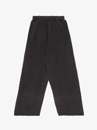 Balenciaga Black Baggy Soccer Logo Embroidered Cotton Pants