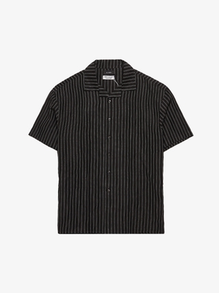 Mowalola Black Tokyo 06 Logo Embroidered Cotton Polo