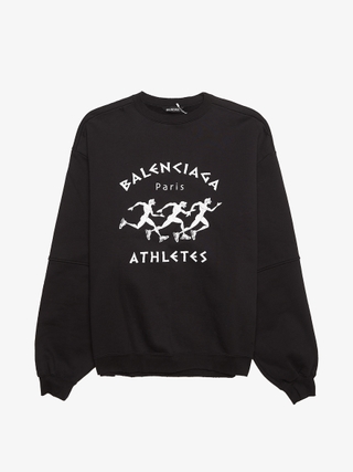 Balenciaga Black Faded Upside Down Speed Hunters Printed Cotton T