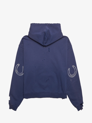 Protocol Index Blue Stripe Polo Hoodie