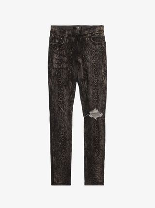 Project GR Black Coated Biker Armoured Cotton Jeans
