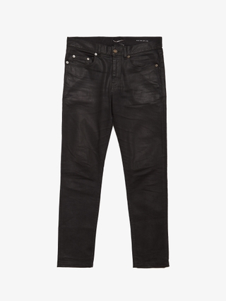 パンツ archive Saint Laurent Black Skinny Jeans Saint Laurent Paris Black Distressed Waxed Skinny Jeans