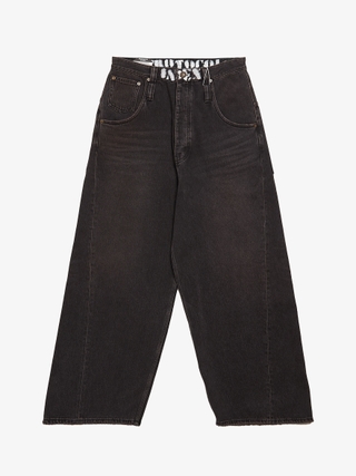 Project GR Black Coated Biker Armoured Cotton Jeans
