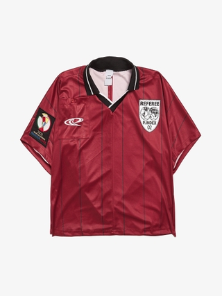 Protocol Index Burgundy Fake Shoulder Referee Football Jersey