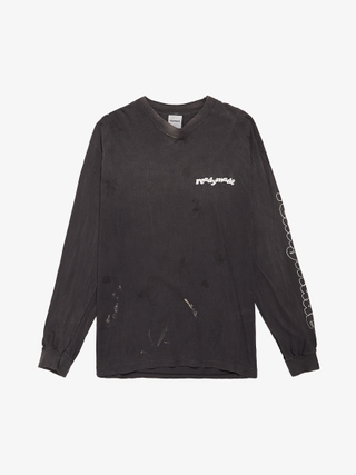 If Six Was Nine Black White Stripe Detailed Cotton Longsleeve