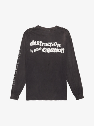 If Six Was Nine Black White Stripe Detailed Cotton Longsleeve