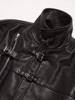 Project GR Black Coated Biker Armoured Cotton Jeans