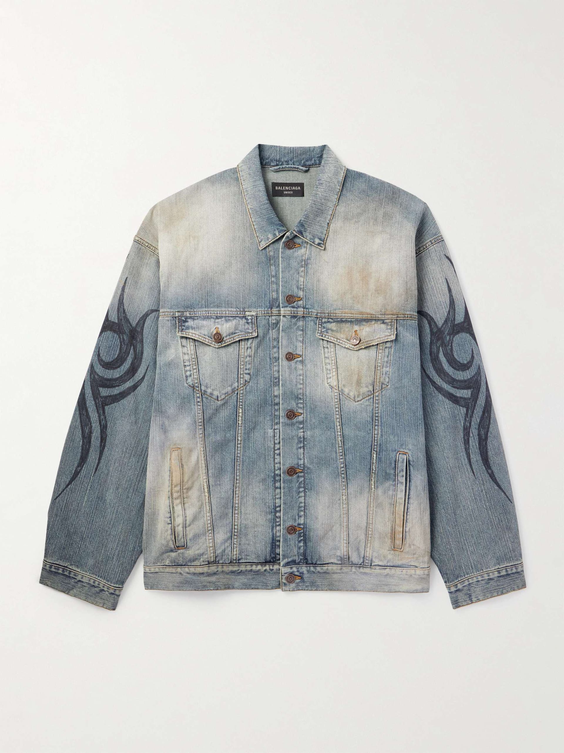 Denim jacket balenciaga on sale