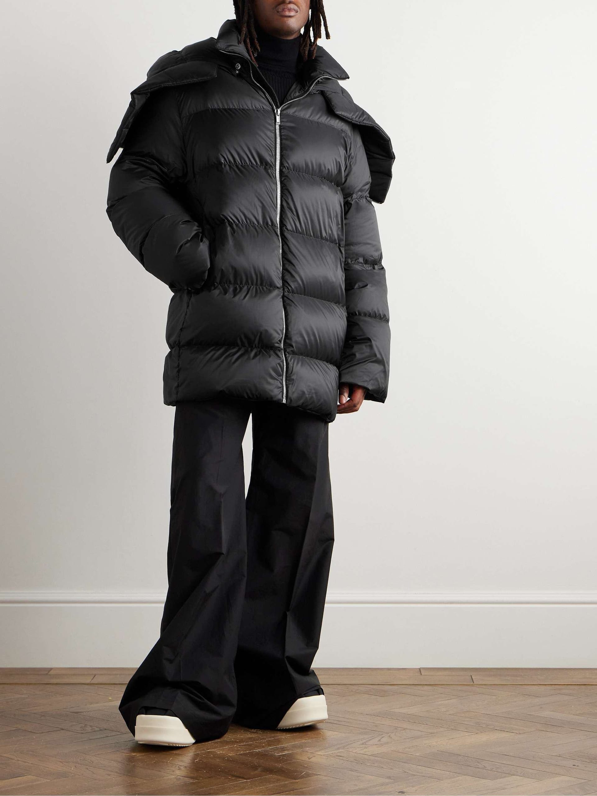 Moncler hooded quilted shell down jacket sale