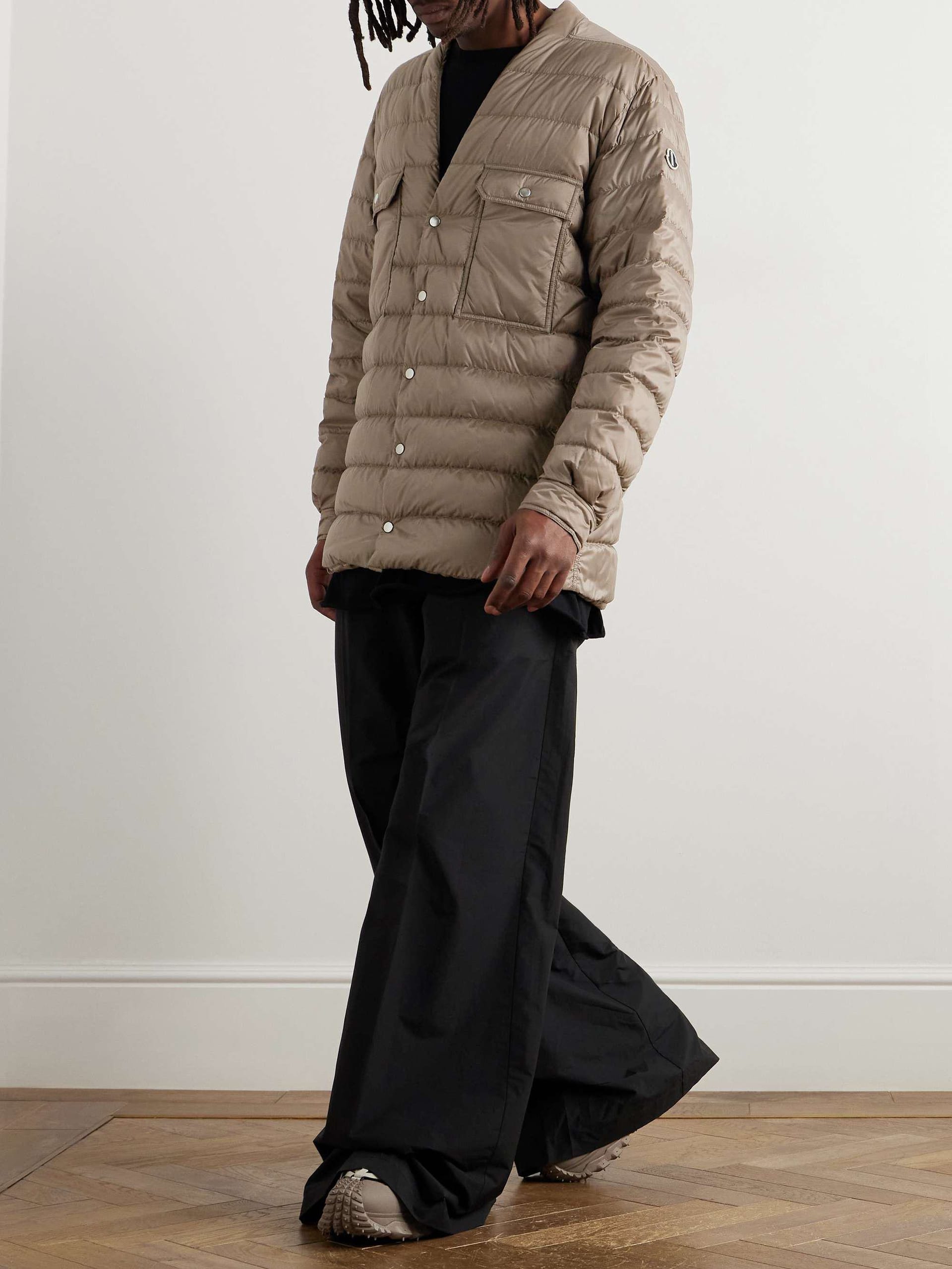 Rick Owens Moncler Quilted Shell Down Jacket 001574