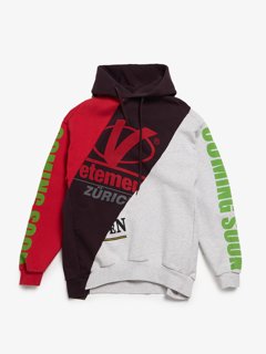 Vetements White Zurich Logo Embroidered Cotton Sweatshirt